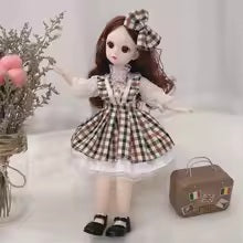 Girl's Dress 3D Brown Eyes Toy