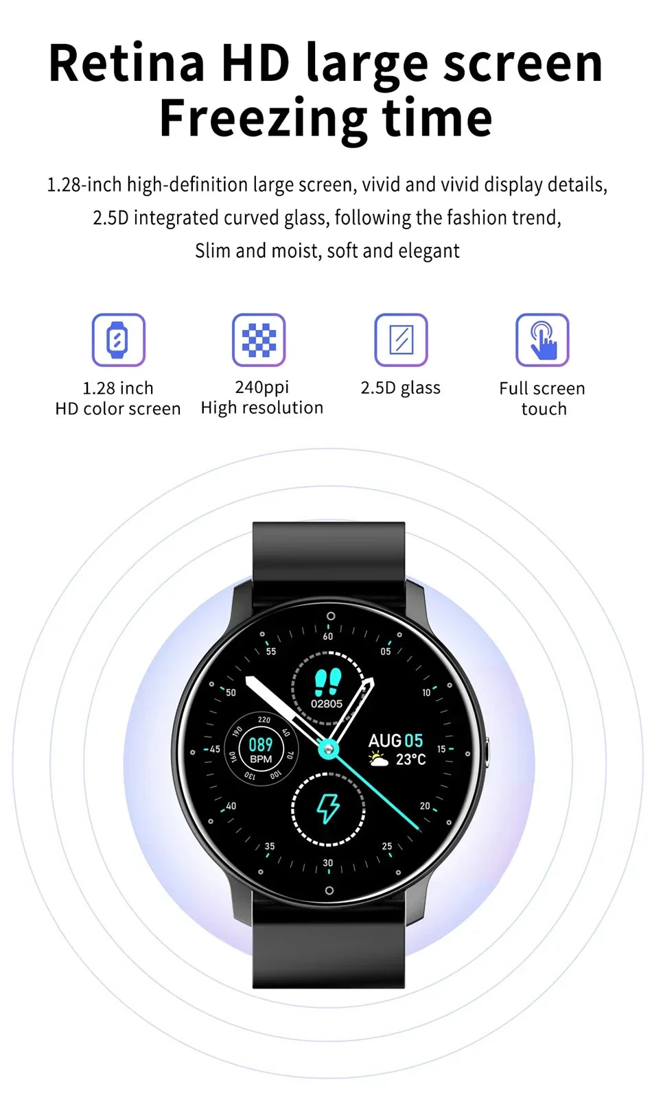 LIGE Smart Watch Women Men